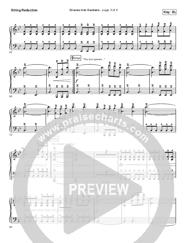 Graves Into Gardens (Choral Anthem SATB) String Reduction (Elevation Worship / Brandon Lake / Arr. Cliff Duren / Mason Brown)