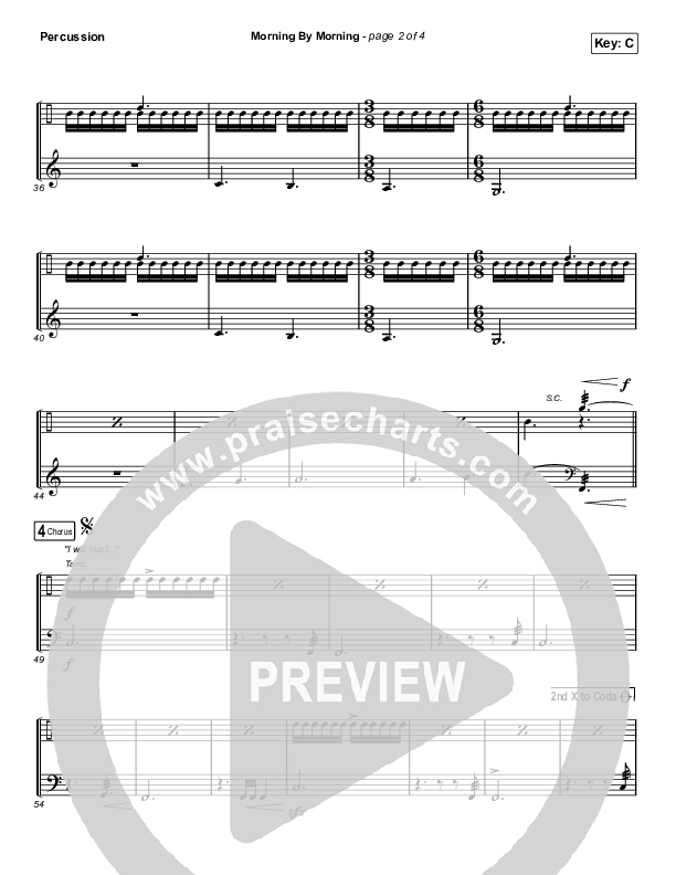 Morning By Morning Percussion (Pat Barrett)