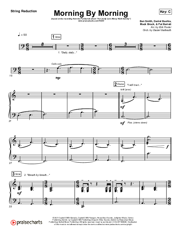 Morning By Morning String Reduction (Pat Barrett)