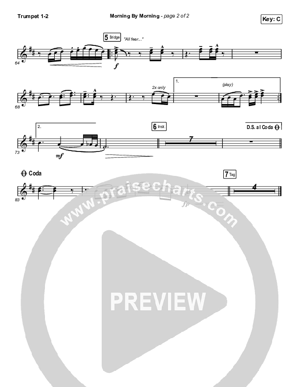 Morning By Morning Trumpet 1,2 (Pat Barrett)