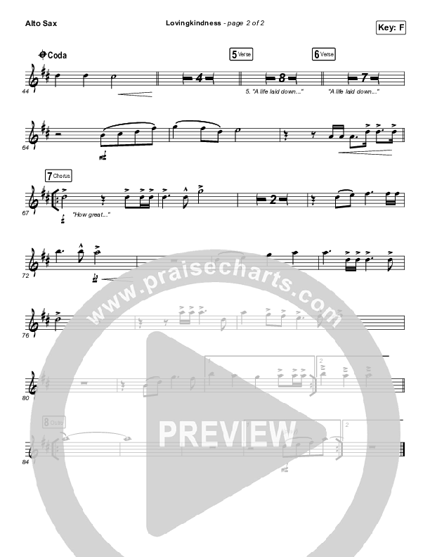 Lovingkindness Alto Sax (Keith & Kristyn Getty / Matt Redman / Matt Boswell / Matt Papa)