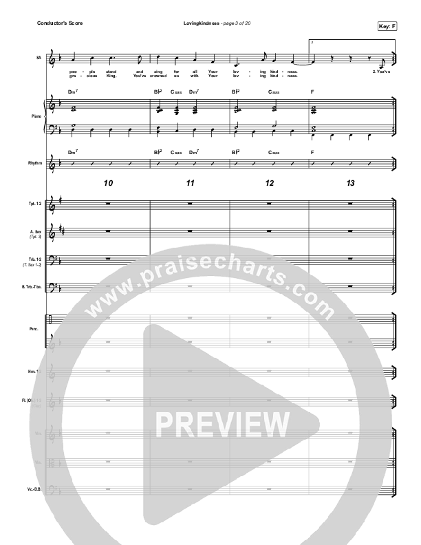 Lovingkindness Conductor's Score (Keith & Kristyn Getty / Matt Redman / Matt Boswell / Matt Papa)