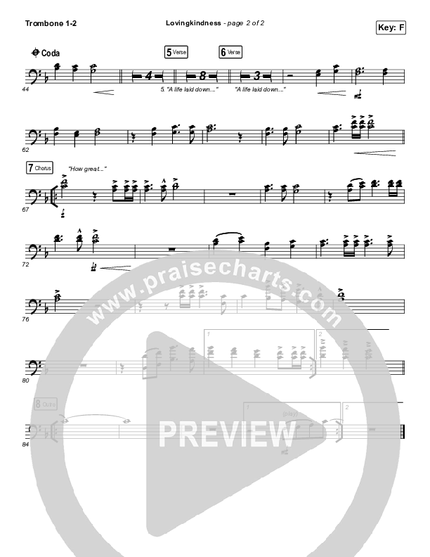 Lovingkindness Trombone 1/2 (Keith & Kristyn Getty / Matt Redman / Matt Boswell / Matt Papa)