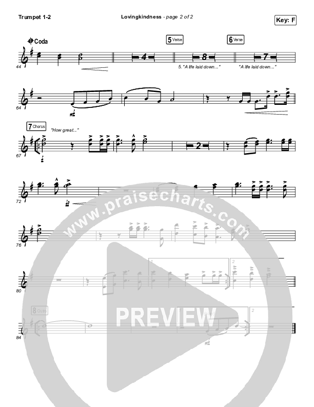 Lovingkindness Trumpet 1,2 (Keith & Kristyn Getty / Matt Redman / Matt Boswell / Matt Papa)