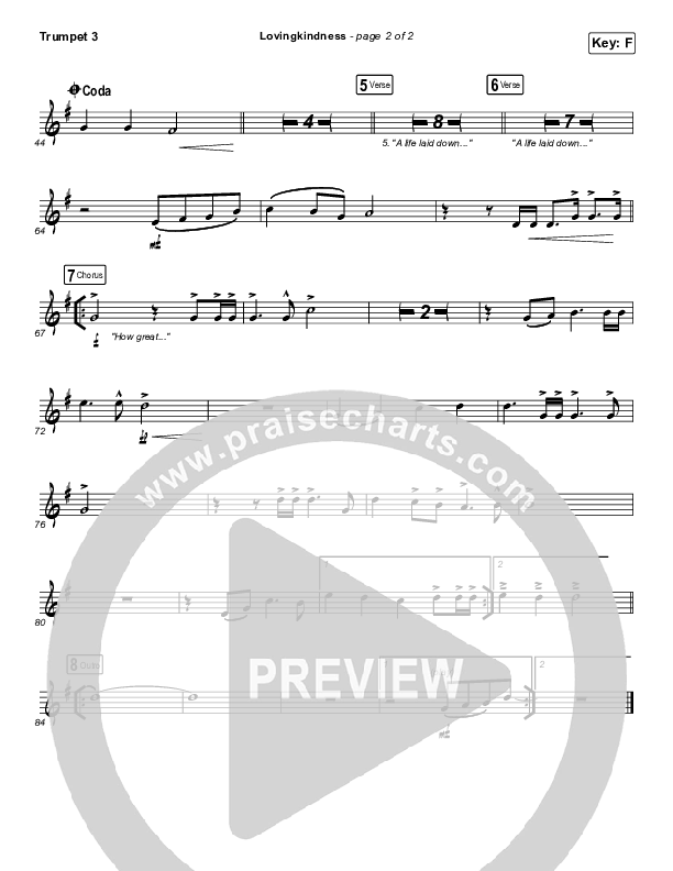 Lovingkindness Trumpet 3 (Keith & Kristyn Getty / Matt Redman / Matt Boswell / Matt Papa)