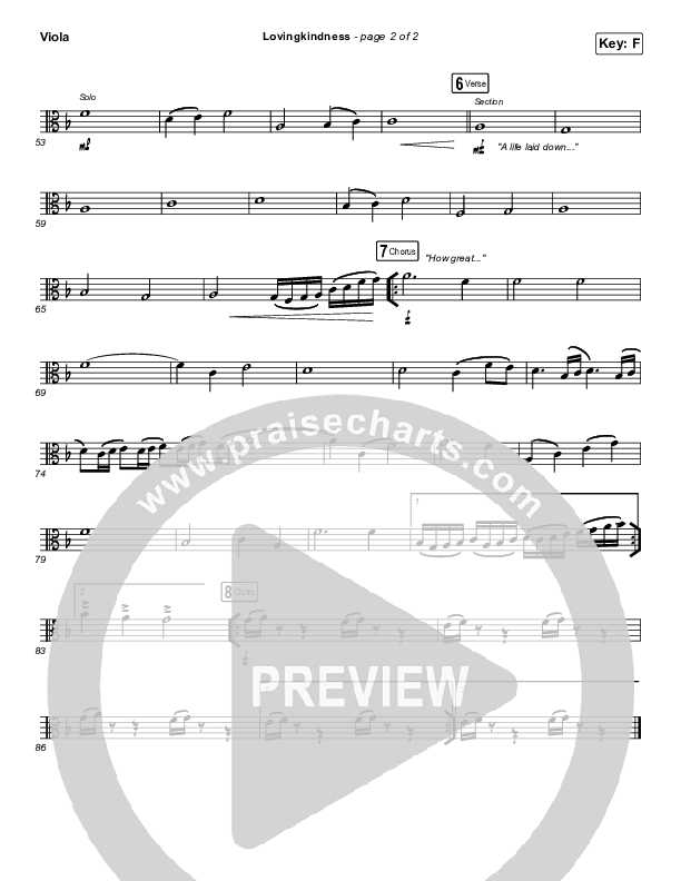 Lovingkindness Viola (Keith & Kristyn Getty / Matt Redman / Matt Boswell / Matt Papa)