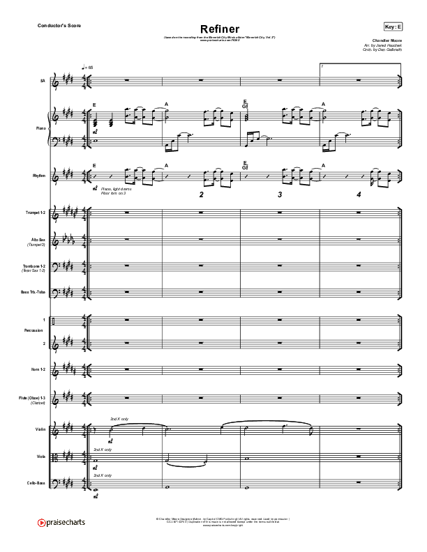 Refiner Conductor's Score (Maverick City Music / Steffany Gretzinger)