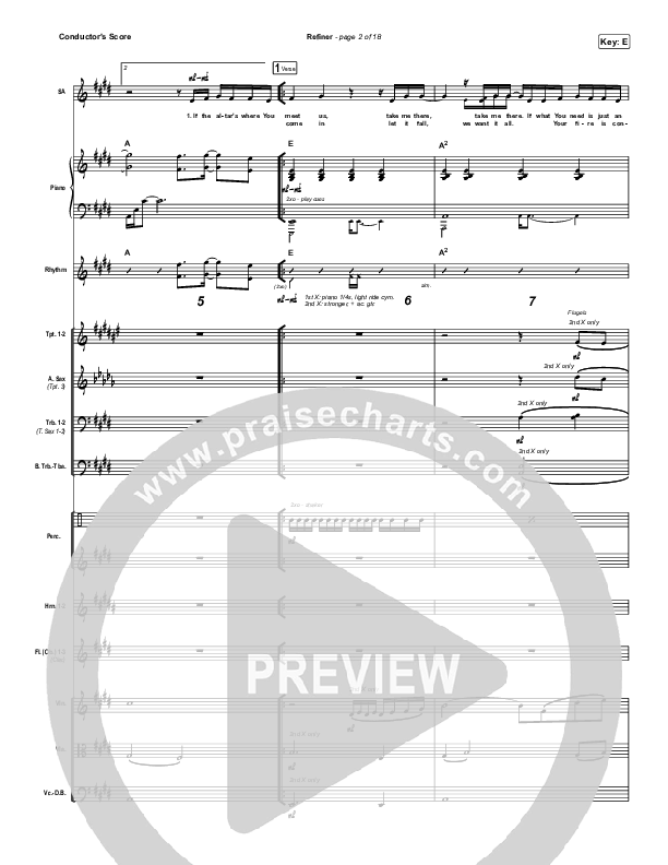 Refiner Conductor's Score (Maverick City Music / Steffany Gretzinger)