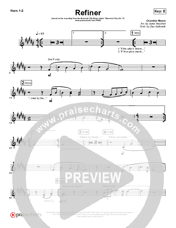 Refiner Chords PDF (Maverick City Music / Steffany Gretzinger) -  PraiseCharts