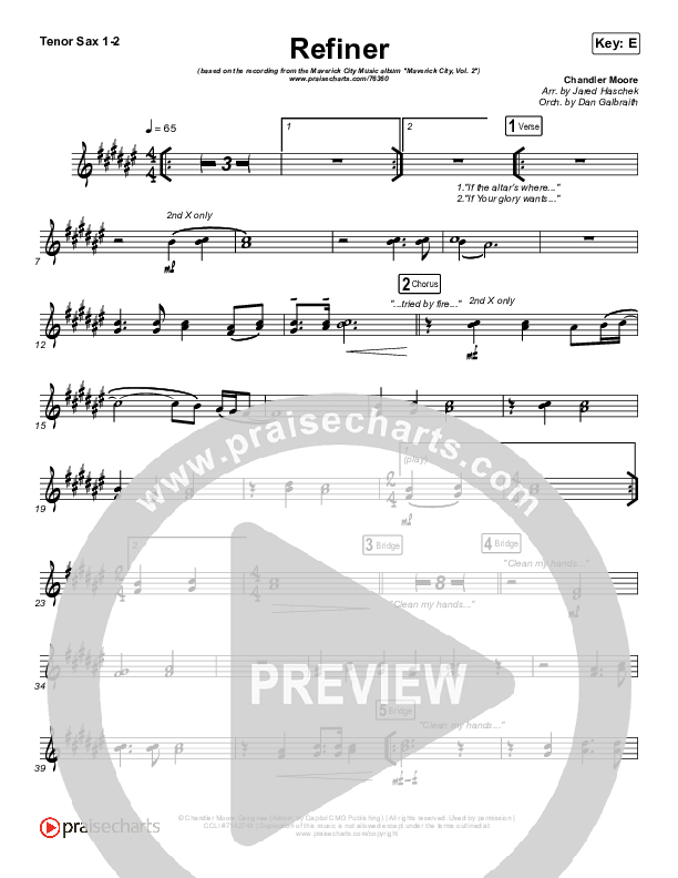 Refiner Tenor Sax 1/2 (Maverick City Music / Steffany Gretzinger)