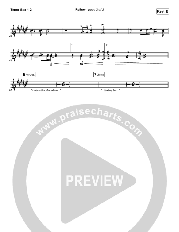 Refiner Tenor Sax 1/2 (Maverick City Music / Steffany Gretzinger)