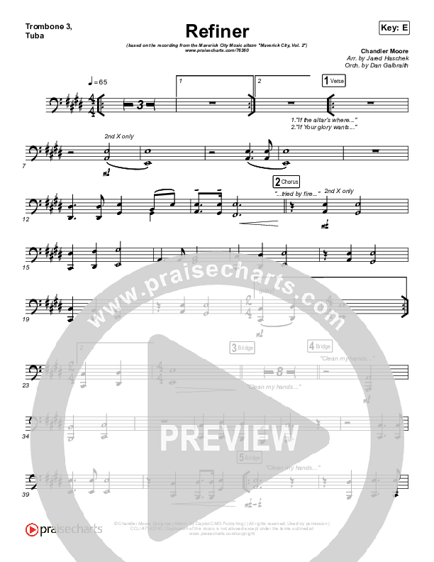 Refiner Trombone 3/Tuba (Maverick City Music / Steffany Gretzinger)