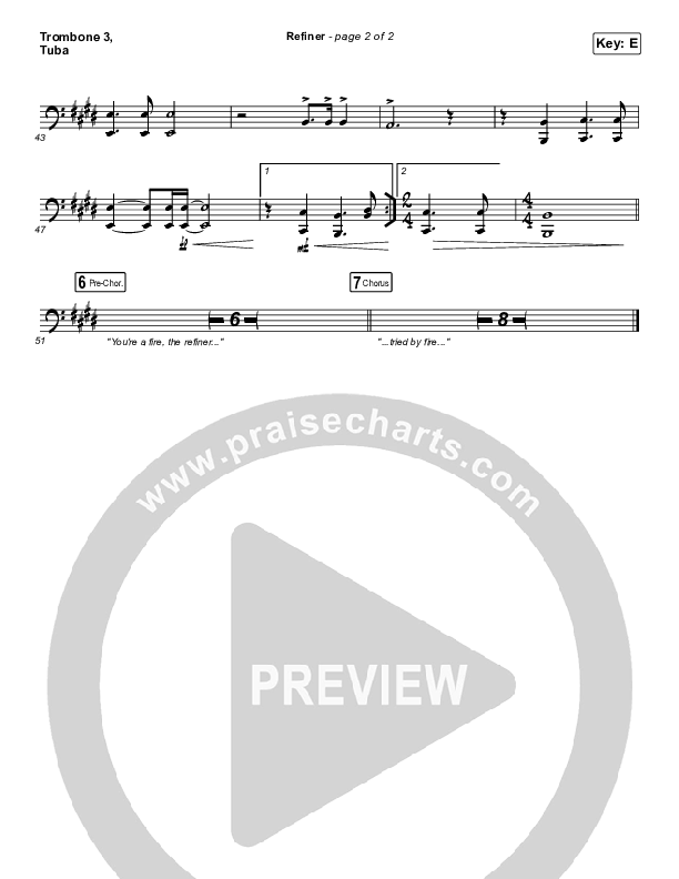 Refiner Trombone 3/Tuba (Maverick City Music / Steffany Gretzinger)