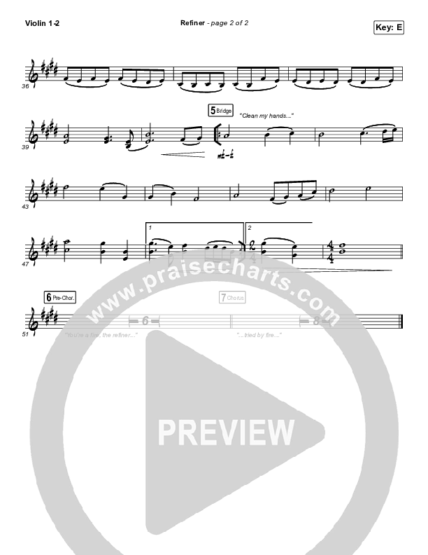 Refiner Violin 1/2 (Maverick City Music / Steffany Gretzinger)