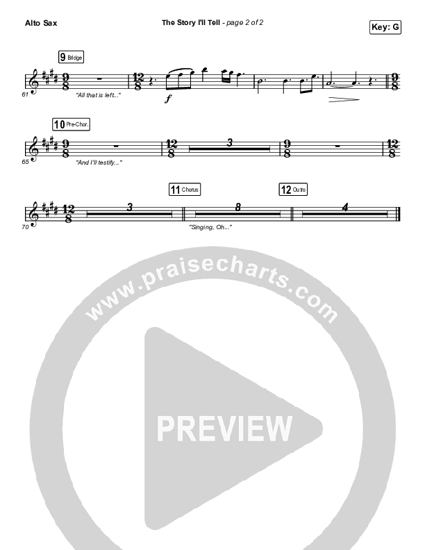 The Story I'll Tell Sax Pack (Maverick City Music / Naomi Raine)