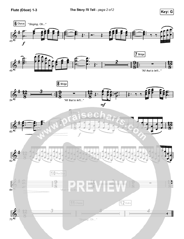 The Story I'll Tell Flute/Oboe 1/2/3 (Maverick City Music / Naomi Raine)