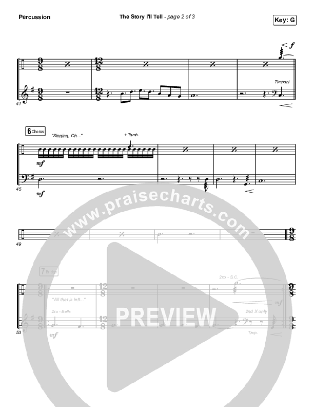 The Story I'll Tell Percussion (Maverick City Music / Naomi Raine)