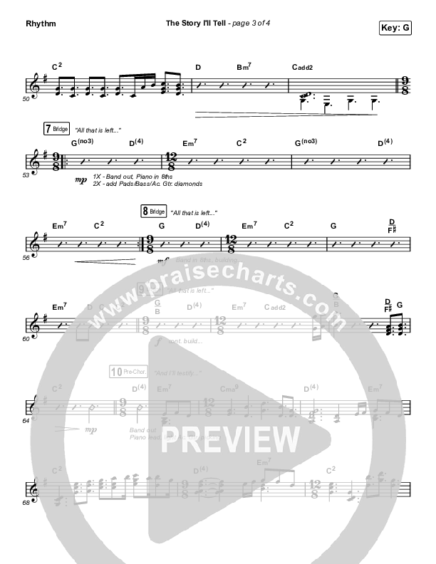 The Story I'll Tell Rhythm Chart (Maverick City Music / Naomi Raine)