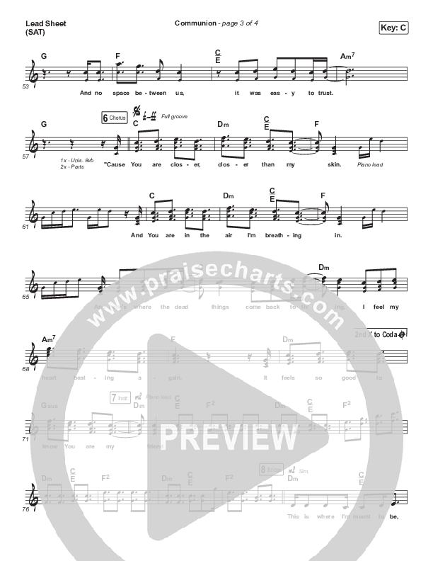 Communion Lead & Piano/Vocal (Maverick City Music / Steffany Gretzinger / Brandon Lake)