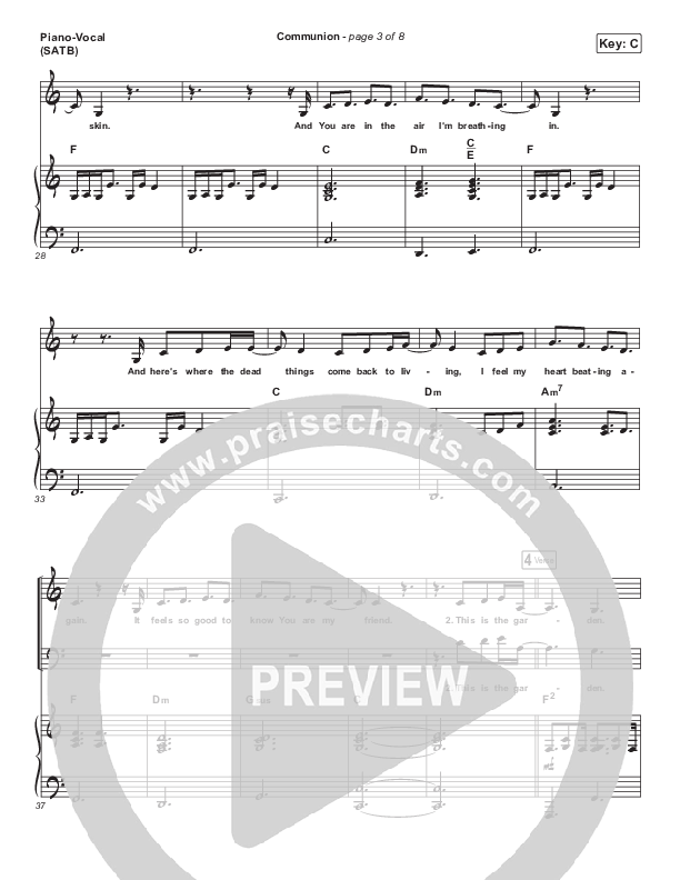 Communion Piano/Vocal & Lead (Maverick City Music / Steffany Gretzinger / Brandon Lake)