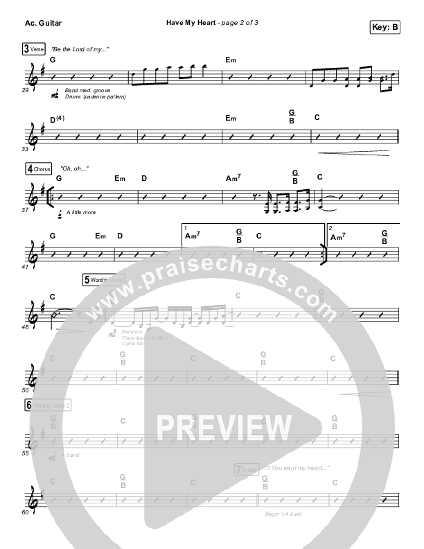 Have My Heart Acoustic Guitar (Maverick City Music / Chris Brown / Chandler Moore)