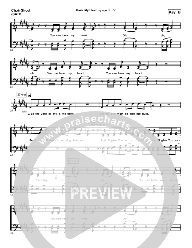 Have My Heart Choir Vocals (SATB) (Maverick City Music / Chris Brown / Chandler Moore)