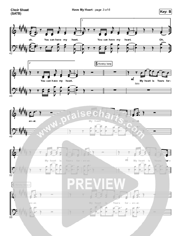 Have My Heart Choir Sheet (SATB) (Maverick City Music / Chris Brown / Chandler Moore)