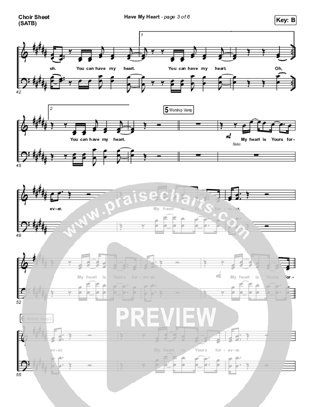 Have My Heart Choir Vocals (SATB) (Maverick City Music / Chris Brown / Chandler Moore)