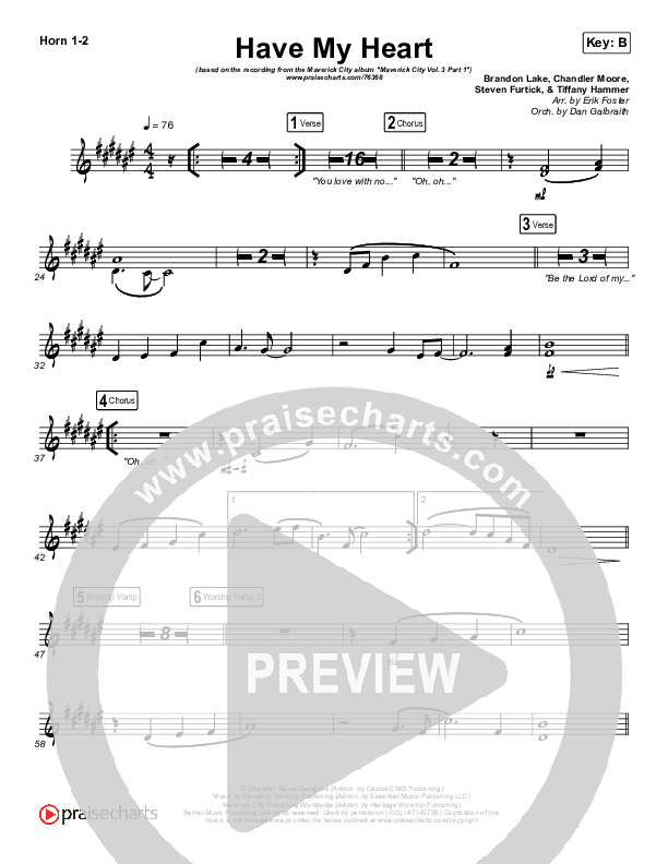Have My Heart French Horn 1/2 (Maverick City Music / Chris Brown / Chandler Moore)