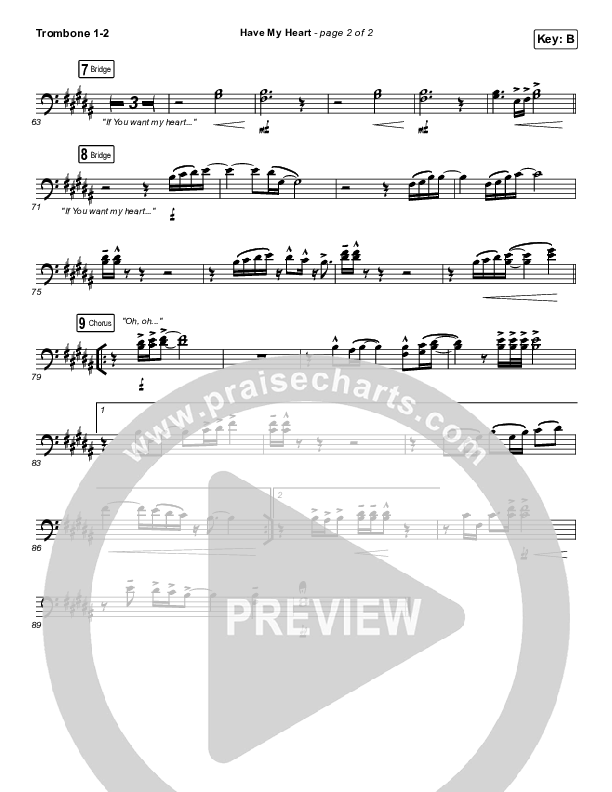 Have My Heart Trombone 1/2 (Maverick City Music / Chris Brown / Chandler Moore)