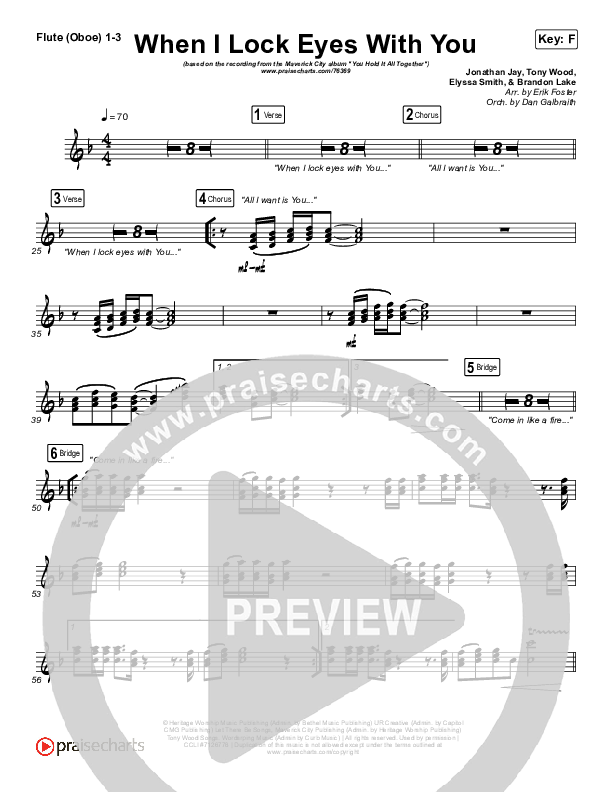 When I Lock Eyes With You Wind Pack (Maverick City Music / UPPERROOM / Abbie Gamboa / Naomi Raine / Joel Figueroa)