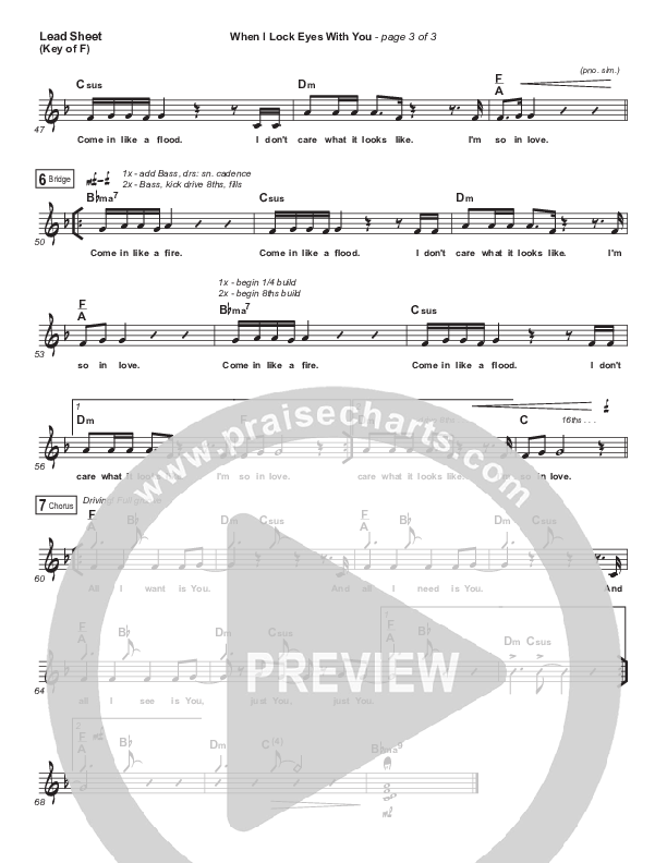 When I Lock Eyes With You Sheet Music PDF (Maverick City Music