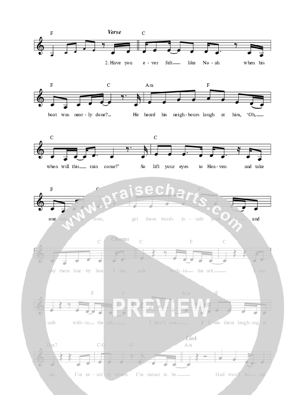 The Ark Lead Sheet (Nick & Becky Drake / Worship For Everyone)