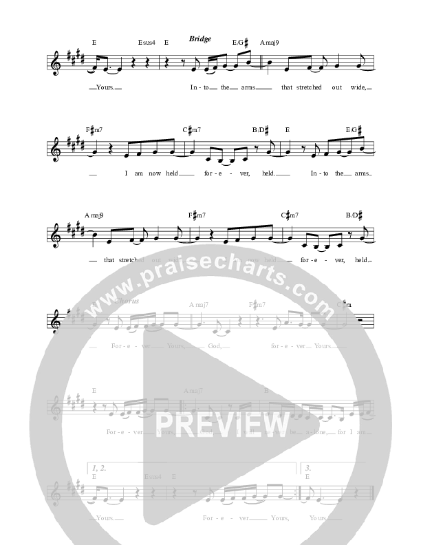 Forever Yours Lead Sheet (Nick & Becky Drake / Worship For Everyone)