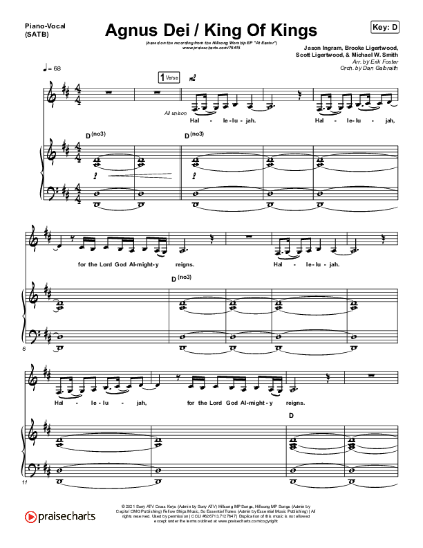 Shout Of The King Sheet Music PDF (Hillsong Worship) - PraiseCharts