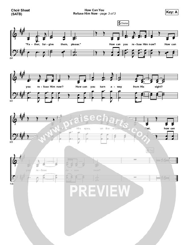 How Can You Refuse Him Now - Pilgrimage Choir Vocals (SATB) (Hillsong Worship)