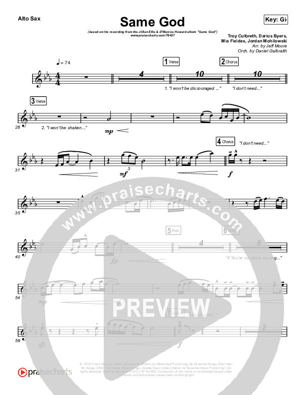 Same God Sax Pack (Cross Worship / Jillian Ellis / D'Marcus Howard)