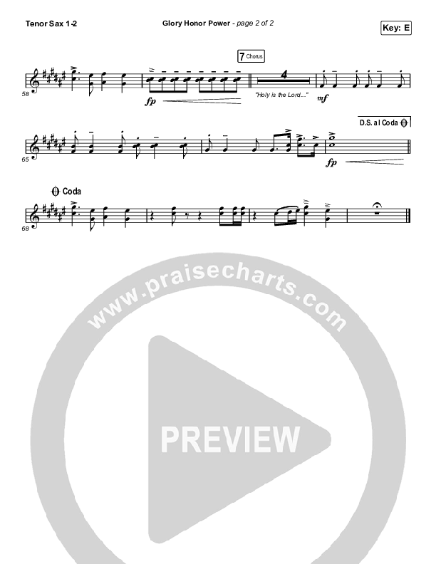 Glory Honor Power Tenor Sax 1/2 (Influence Music)