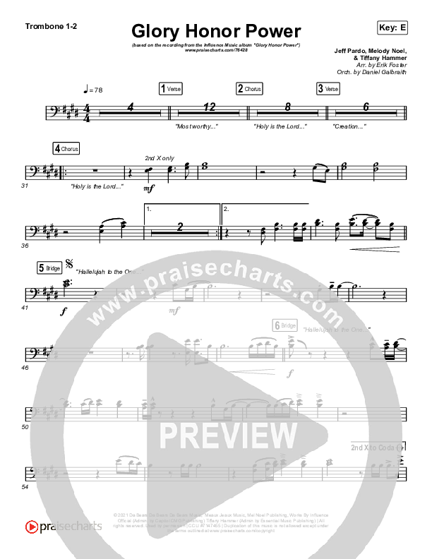 Glory Honor Power Trombone 1/2 (Influence Music)