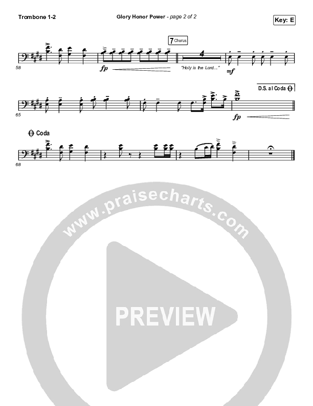 Glory Honor Power Trombone 1/2 (Influence Music)