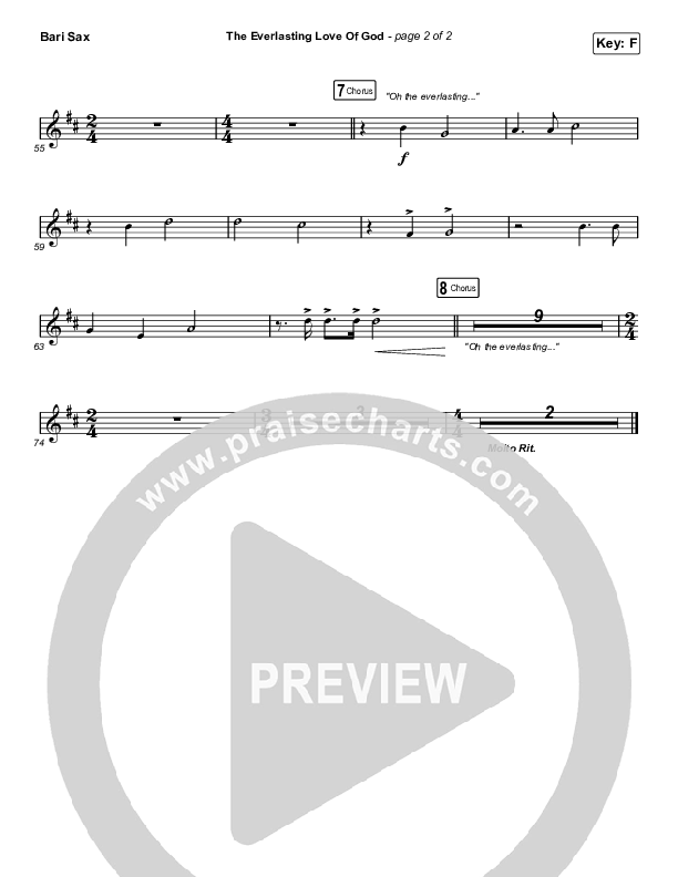 The Everlasting Love Of God Bari Sax (Keith & Kristyn Getty / Matt Boswell / Matt Papa)