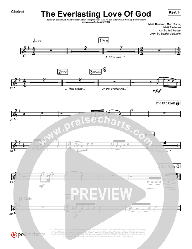 The Everlasting Love Of God Wind Pack (Keith & Kristyn Getty / Matt Boswell / Matt Papa)