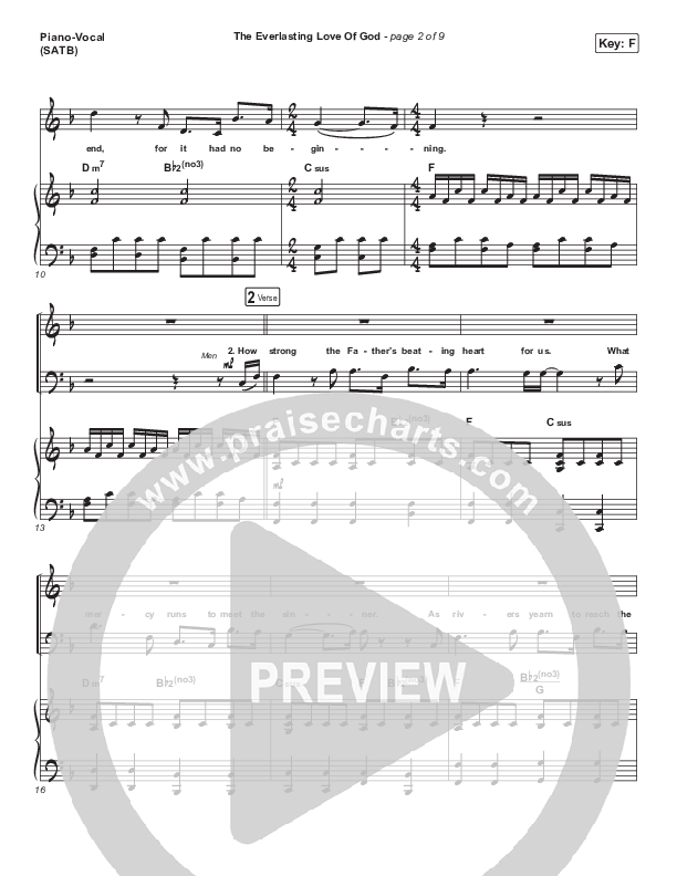 The Everlasting Love Of God Piano/Vocal (SATB) (Keith & Kristyn Getty / Matt Boswell / Matt Papa)