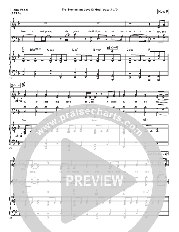 The Everlasting Love Of God Piano/Vocal (SATB) (Keith & Kristyn Getty / Matt Boswell / Matt Papa)