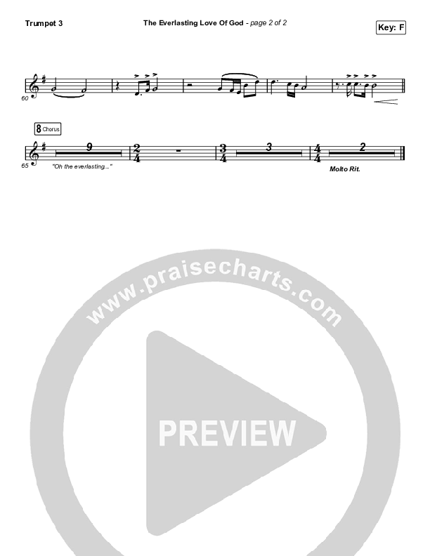 The Everlasting Love Of God Trumpet 3 (Keith & Kristyn Getty / Matt Boswell / Matt Papa)