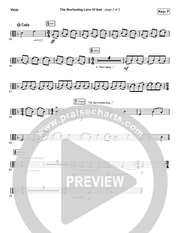 The Everlasting Love Of God Viola (Keith & Kristyn Getty / Matt Boswell / Matt Papa)