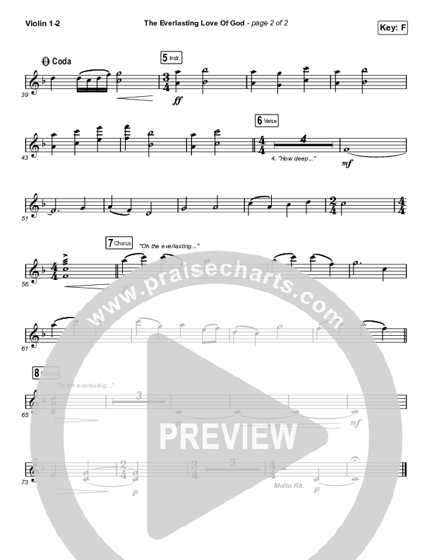 The Everlasting Love Of God Violin 1,2 (Keith & Kristyn Getty / Matt Boswell / Matt Papa)