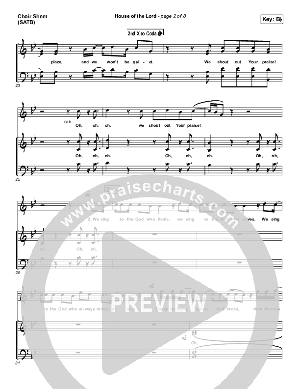 House Of The Lord Choir Vocals (SATB) (Phil Wickham)