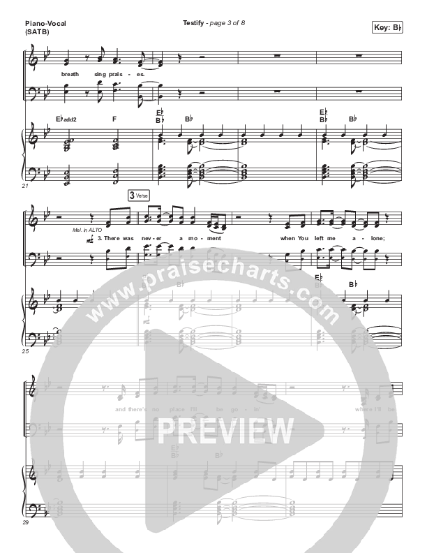 Testify Piano/Vocal (SATB) (Maverick City Music)