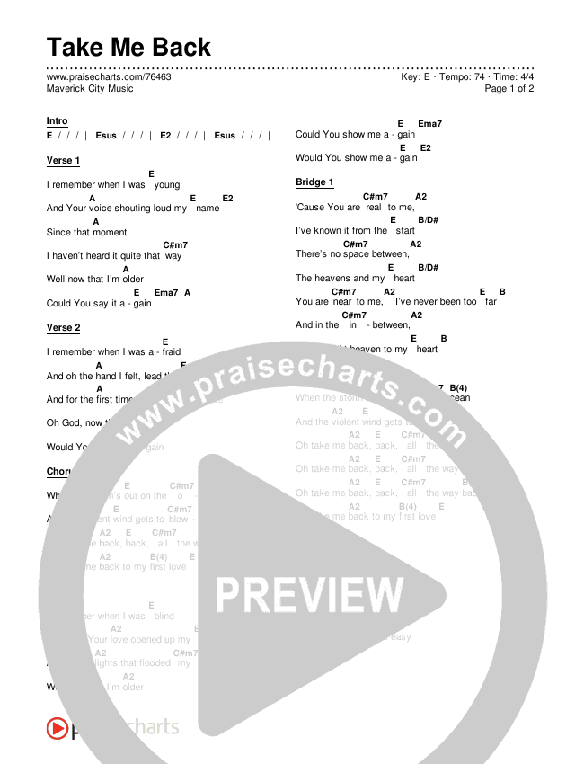 Take Me Back Chords & Lyrics (Maverick City Music)
